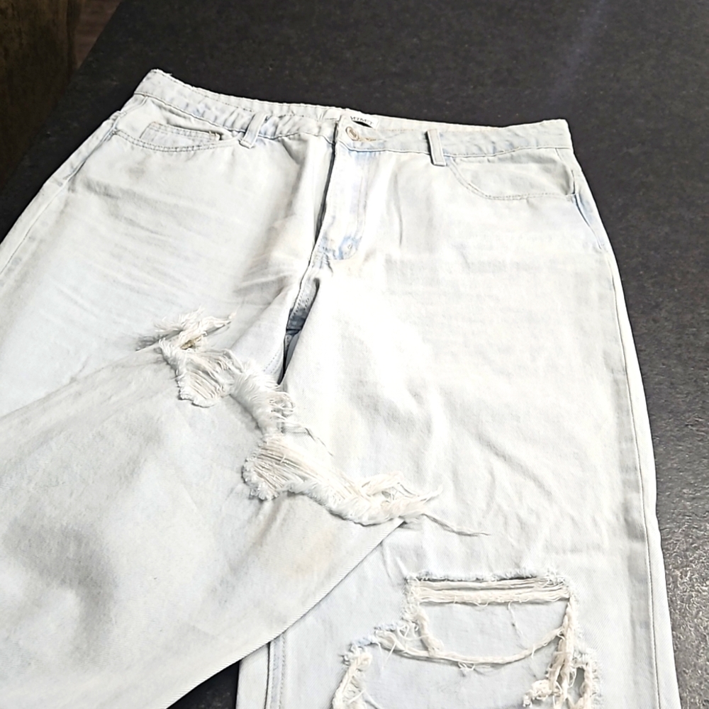 Distressed Light denim